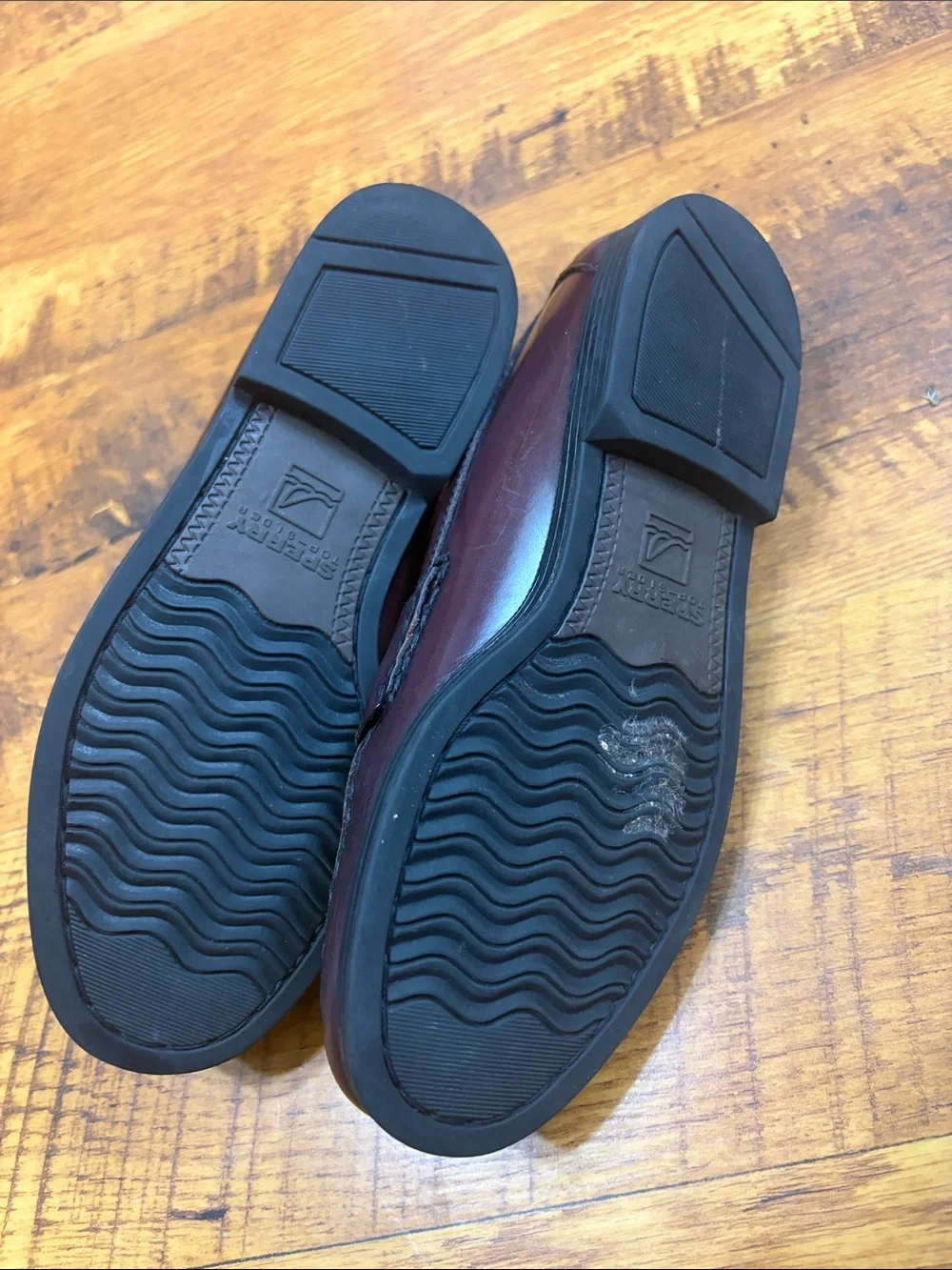 Sperry Kid's Burgundy Leather Penny Loafers